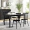Flash Furniture Rectangle 36" W, 72" L, Rubberwood (Parawood), Black Matte KER-T-217EX-BLK-72-GG - alternate 1